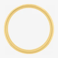 Mens 6MM 14K Gold Over Silver Wedding Band