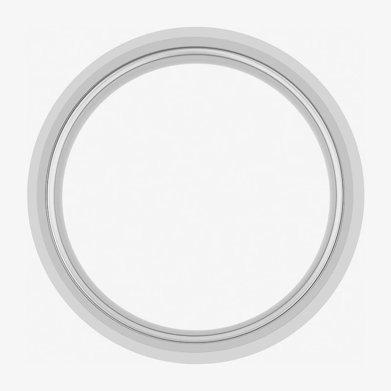 Mens 6MM Natural Diamond Tungsten Wedding Band