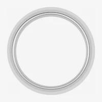 Mens 6MM Natural Diamond Tungsten Wedding Band