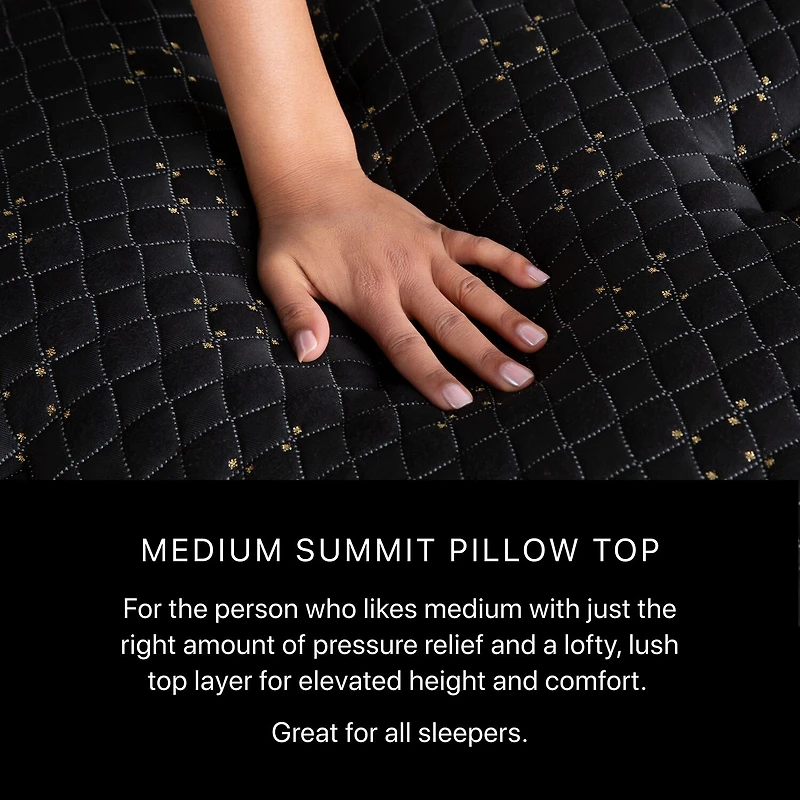 Beautyrest Black Series Four 17.5" Medium Summit Pillow Top