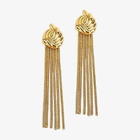 Bold Elements Gold Tone Womens Drop Earrings