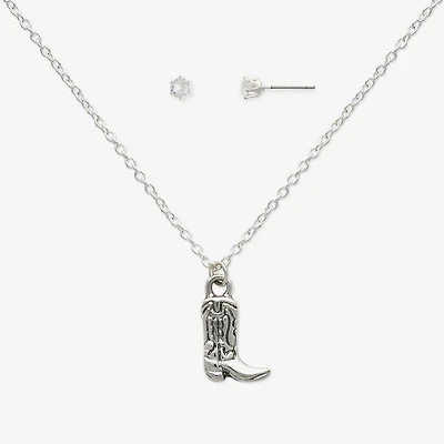 Mixit Womens Cubic Zirconia 2-pc. Jewelry Set