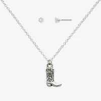 Mixit Womens Cubic Zirconia 2-pc. Jewelry Set
