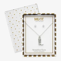 Mixit Womens Cubic Zirconia 2-pc. Jewelry Set