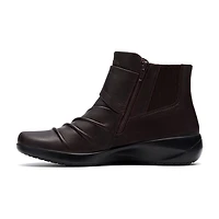 Clarks Womens Flat Heel Booties