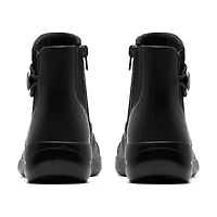 Clarks Womens Flat Heel Booties