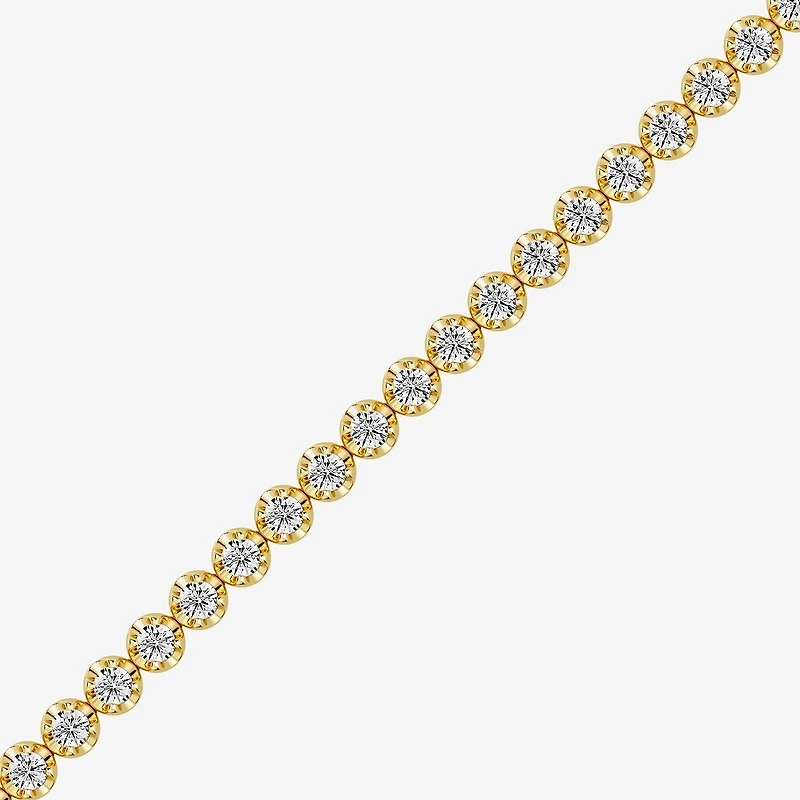 (F, Si1-Si2) Womens 5 CT. T.W. Lab Grown White Diamond Sterling Silver 7.5 Inch Tennis Bracelet