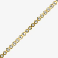 (F, Si1-Si2) Womens 5 CT. T.W. Lab Grown White Diamond Sterling Silver 7.5 Inch Tennis Bracelet