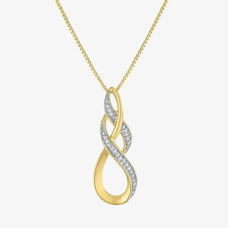 (G-H, Si2-I2) Womens 1/10 CT. T.W. Lab Grown White Diamond 2-pc. Pendant Necklace Set