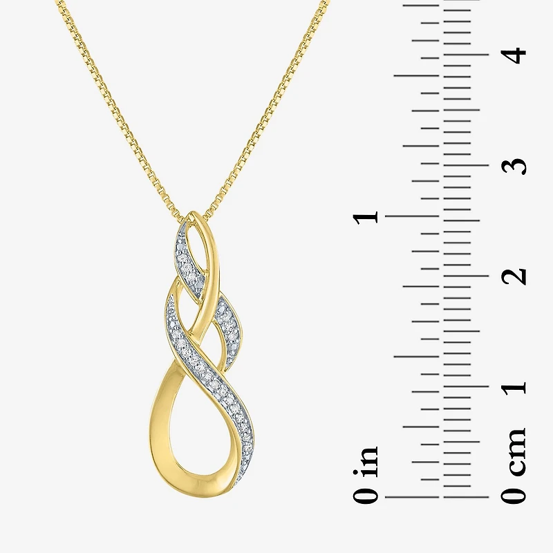 (G-H, Si2-I2) Womens 1/10 CT. T.W. Lab Grown White Diamond 2-pc. Pendant Necklace Set