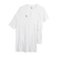 Jockey Mens 2 Pack Short Sleeve Crew Neck MOISTURE_WICKING T-Shirt Plus Tall
