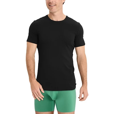 Jockey Mens 2 Pack Short Sleeve Crew Neck Moisture Wicking T-Shirt Big