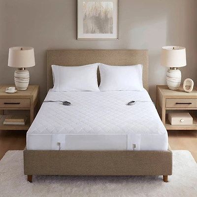 Beautyrest™ Cotton Blend Heated Electric Mattress Pad-5 Heat Settings 10hr Auto off