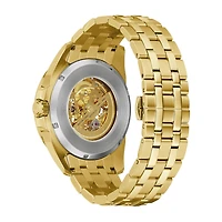 Bulova Classic Mens Automatic Gold Tone Stainless Steel Bracelet Watch 97a162