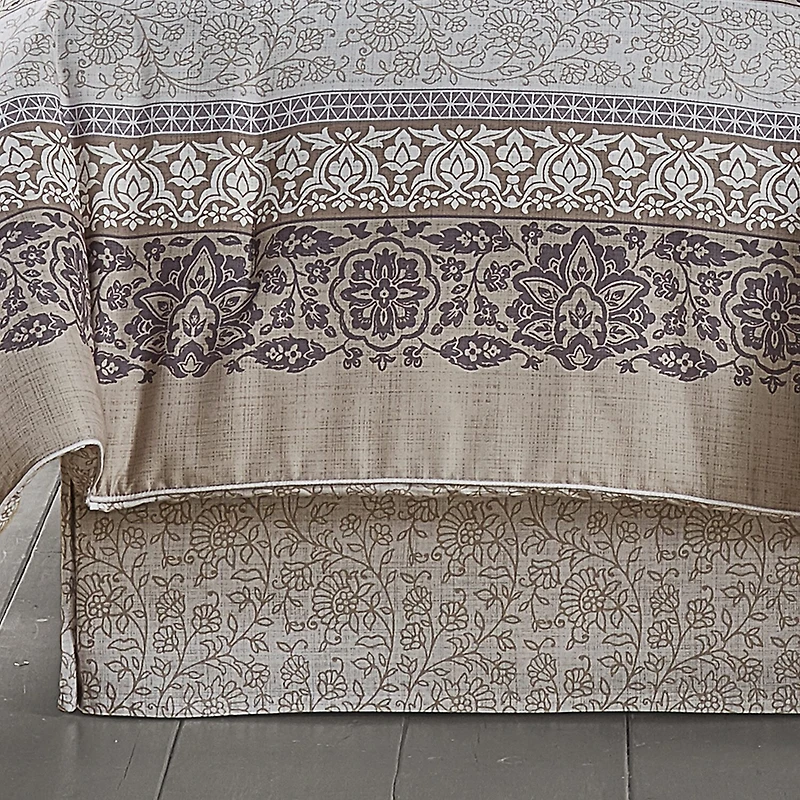 Royal Court Chelsea Grey 4-pc. Floral Midweight Reversible Comforter Set
