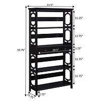 Convenience Concepts Omega 5-Shelf Bookcase