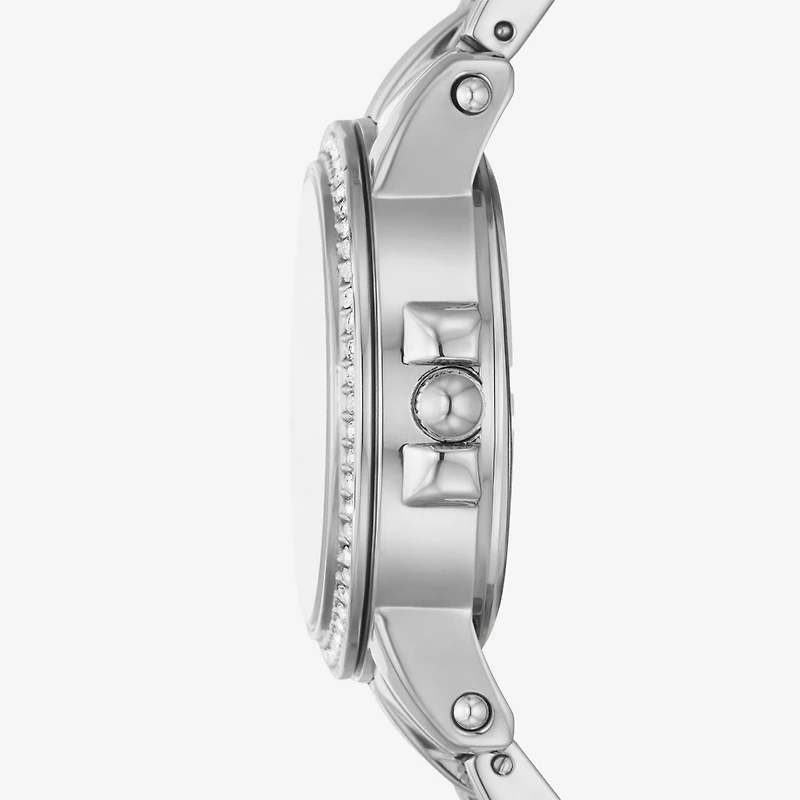 Relic By Fossil Womens Silver Tone Bracelet Watch Zr34646