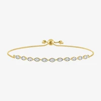 (G-H / Si2-I1) Womens 1/3 CT. T.W. Lab Grown White Diamond 10K Gold Bolo Bracelet