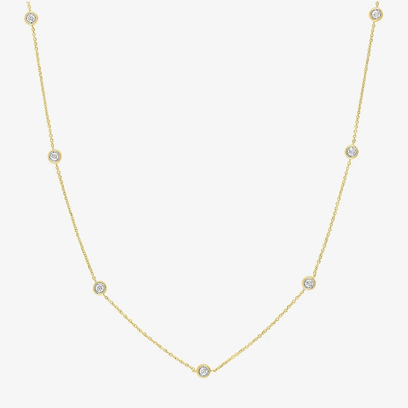 Diamond Addiction (G-H / Si2-I1) Womens 1/3 CT. T.W. Lab Grown White 10K Gold Pendant Necklace