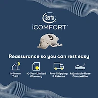 Serta iComfort Aspire 14" Medium Memory Foam Tight Top - Mattress + Box Spring