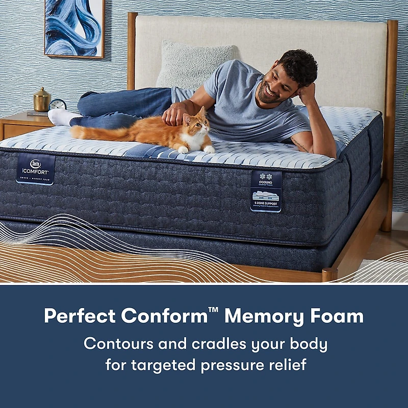Serta iComfort Elana 11.5" Firm Memory Foam Tight Top - Mattress + Box Spring