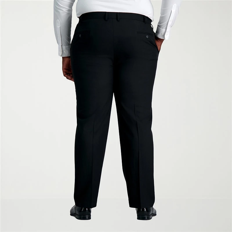 Haggar Smart Wash With Repreve Mens Big and Tall Classic Fit Flat Front Suit Pant