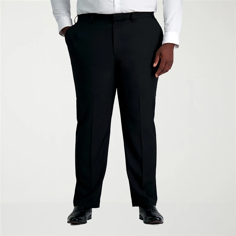 Haggar Smart Wash With Repreve Mens Big and Tall Classic Fit Flat Front Suit Pant
