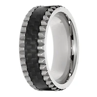 Mens 8MM Stainless Steel Band