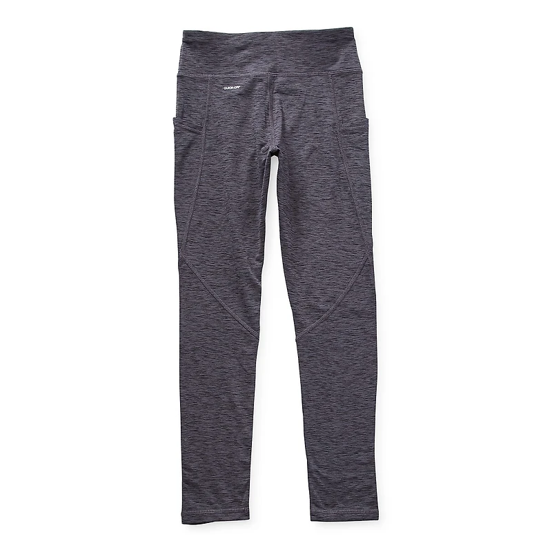 Xersion Little & Big Kid Girls Quick Dry 24" Active Full Length Leggings