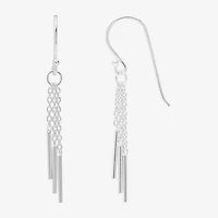 Silver Treasures Womens Sterling Silver Hypoallergenic Drop Earrings