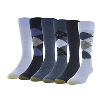 Gold Toe Campbell Mens 6 Pair Crew Socks