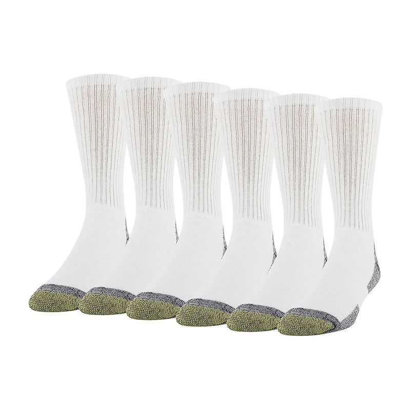 Gold Toe Work Mens 6 Pair Crew Socks