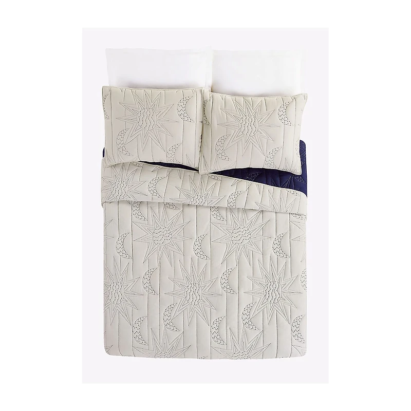 JUNGALOW by Justina Blakeney Sun Moon REVERSIBLE Quilt Set