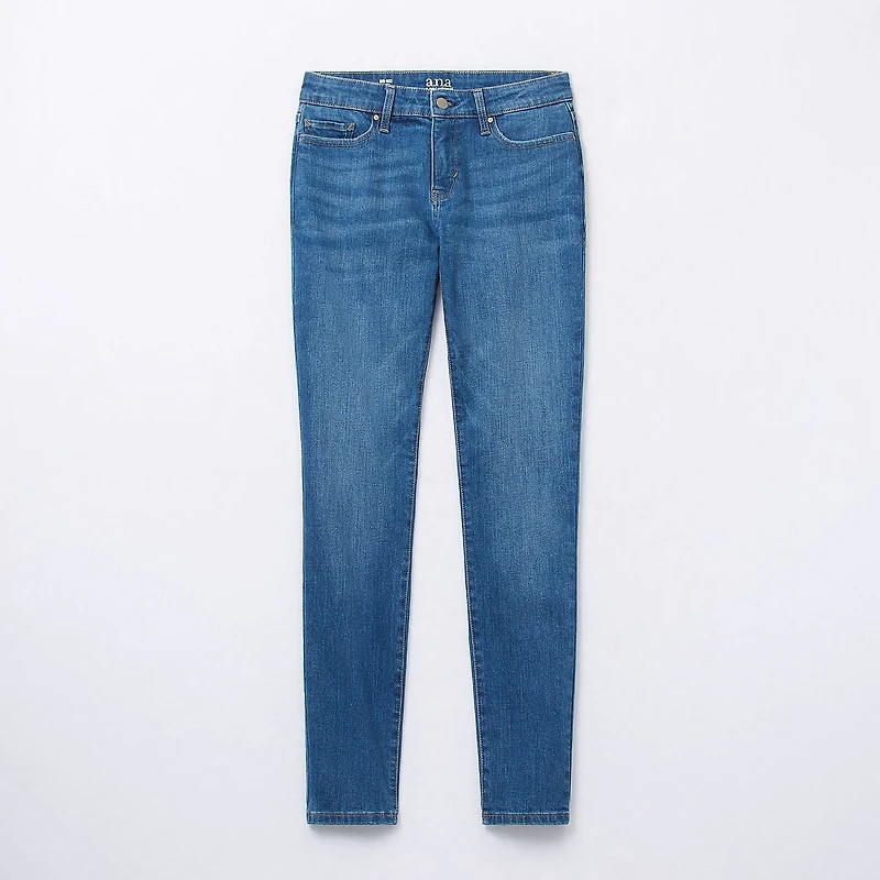 a.n.a Womens Mid Rise Skinny Fit Jean