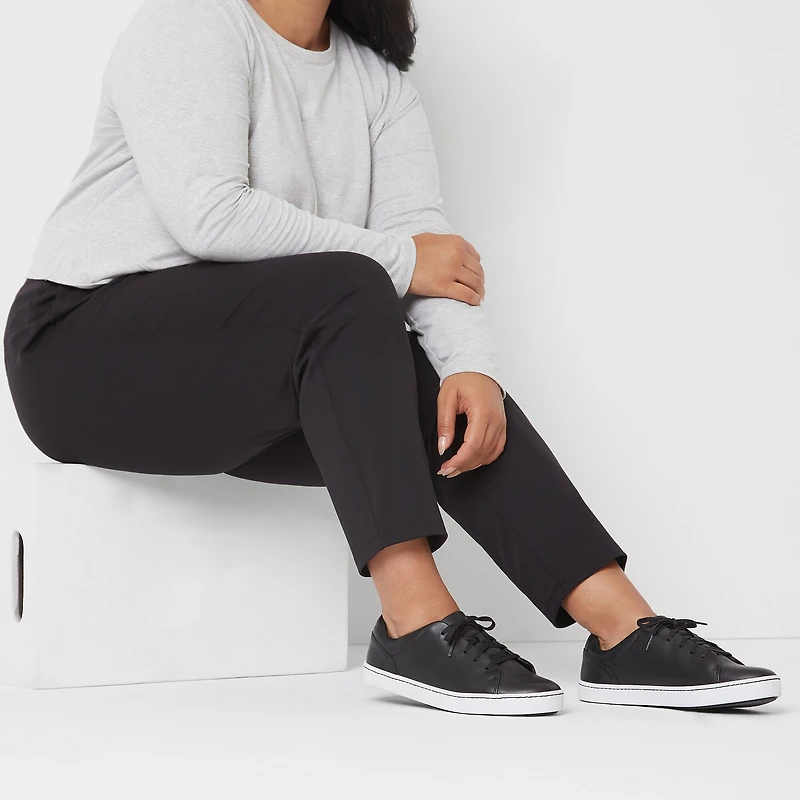 Stylus Womens Plus Tapered High Rise Pull-On Pant