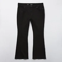 a.n.a Womens Plus High Rise Flare Leg Jean