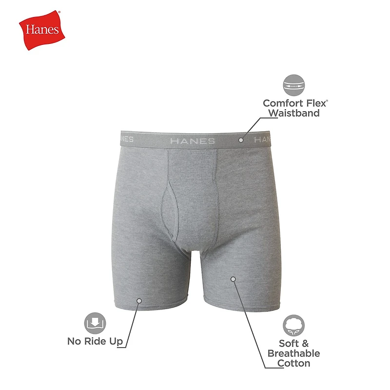 Hanes Freshiq Comfortflex Mens 6 Pack Boxer Briefs J349b6