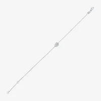 Diamond Addiction (G-H / Si2-I1) Womens 10K Gold 8 Inch Cable Pear Chain Bracelet