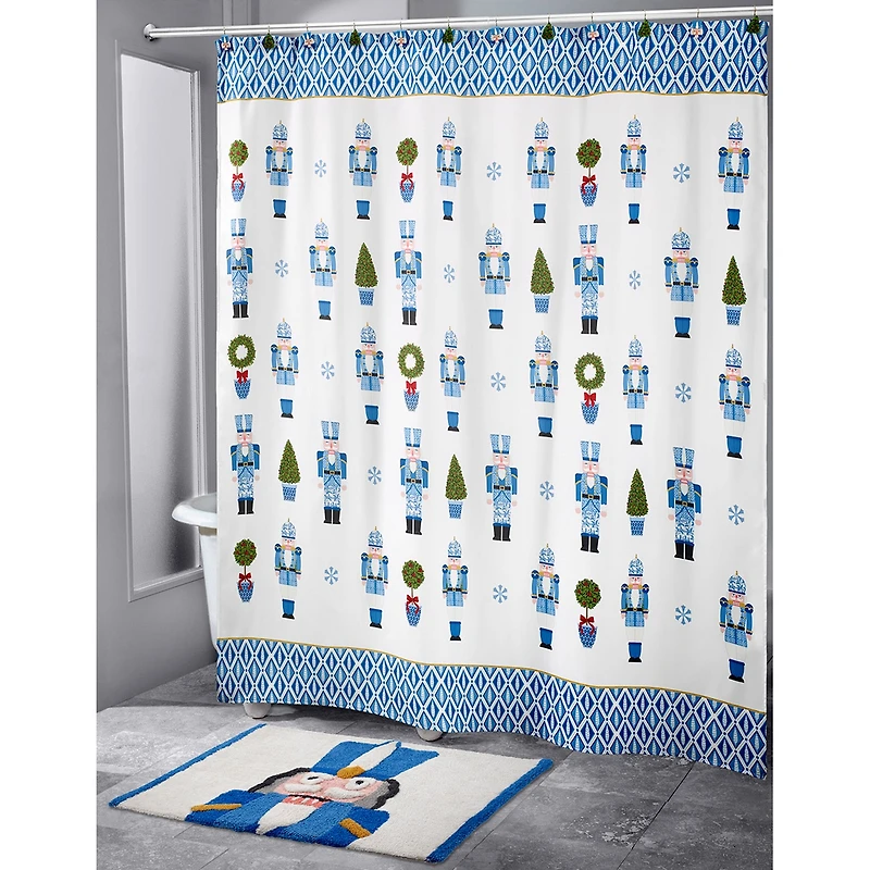 Avanti Nutcracker Trellis Shower Curtain