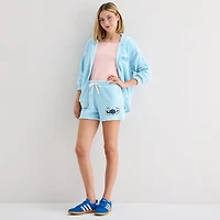 Stitch Sherpa Shorts Womens Juniors Lilo & Stitch Pull-On Short