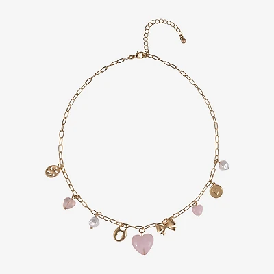 Arizona Gold Tone Womens 18 Inch Collar Necklace