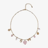 Arizona Gold Tone Womens 18 Inch Collar Necklace