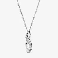 Yes, Please! (G/Si1-Si2) Womens 1/4 CT. T.W. Lab Grown White Diamond Sterling Silver Infinity Pendant