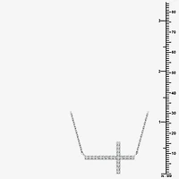 Yes, Please! (G, Si1-Si2) Womens 1/4 CT. T.W. Lab Grown White Diamond Sterling Silver Cross 18 Inch Pendant Necklace