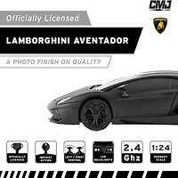 CMJ RC CARS Lamborghini Lp700-4 Black Licensed 1:24 Scale 2-pc. Car