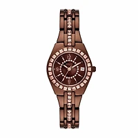 Relic By Fossil Womens Brown Bracelet Watch Zr12195