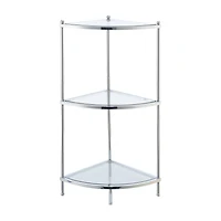 Convenience Concepts Royal Crest 3-Tier Corner Shelf