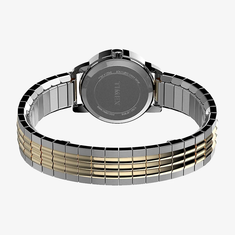 Timex Perfect Fit Unisex Adult Two Tone Stainless Steel Expansion Watch Tw2v05900jt