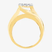 3 CT.T.W. Natural Diamond Side Stone Engagement Ring 10K or 14K Gold