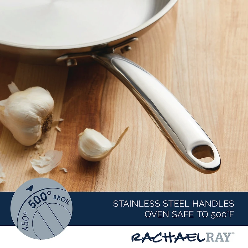 Rachael Ray Professional 10 Inch Stainless Steel Frying Pan